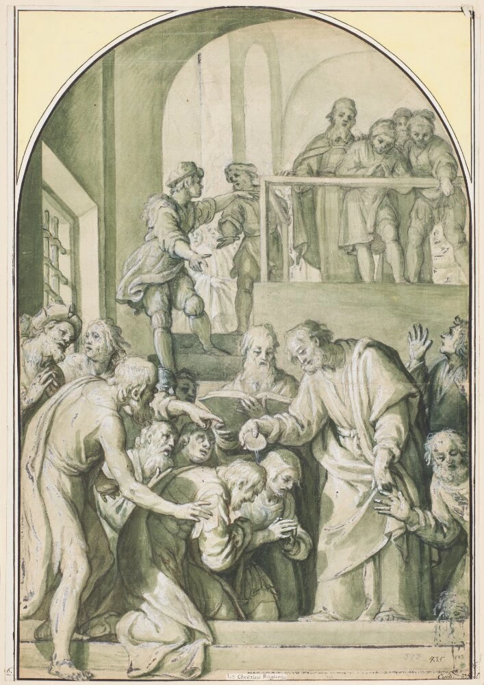 San Pietro battezza - Museo nazionale di Stoccolma